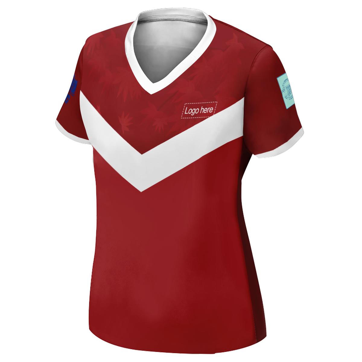 이름이 있는 여성용 뒤집을 수 있는 캐나다 월드컵 맞춤형 축구 유니폼