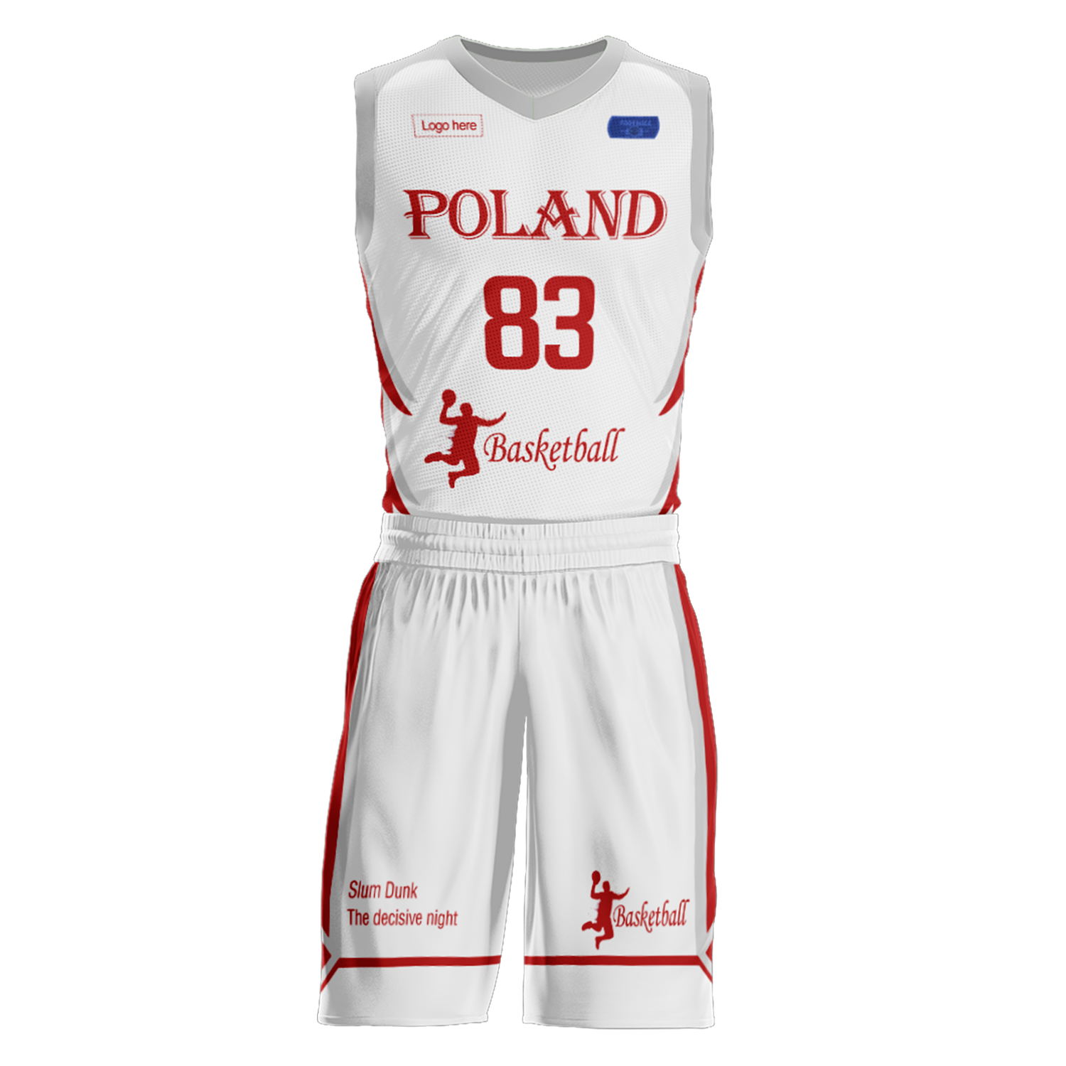 맞춤형 폴란드 팀 농구복