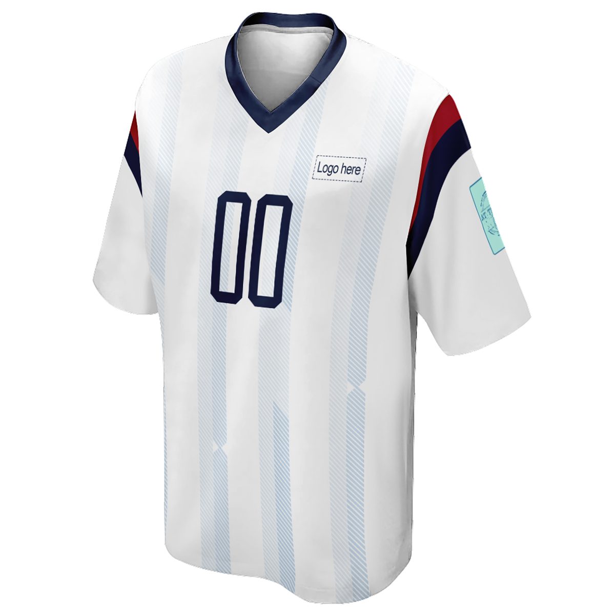 로고가 있는 남성 맞춤형 한국 월드컵 축구 유니폼