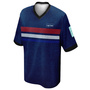 남성용 멋진 프랑스 월드컵 맞춤형 축구 유니폼(로고 포함)