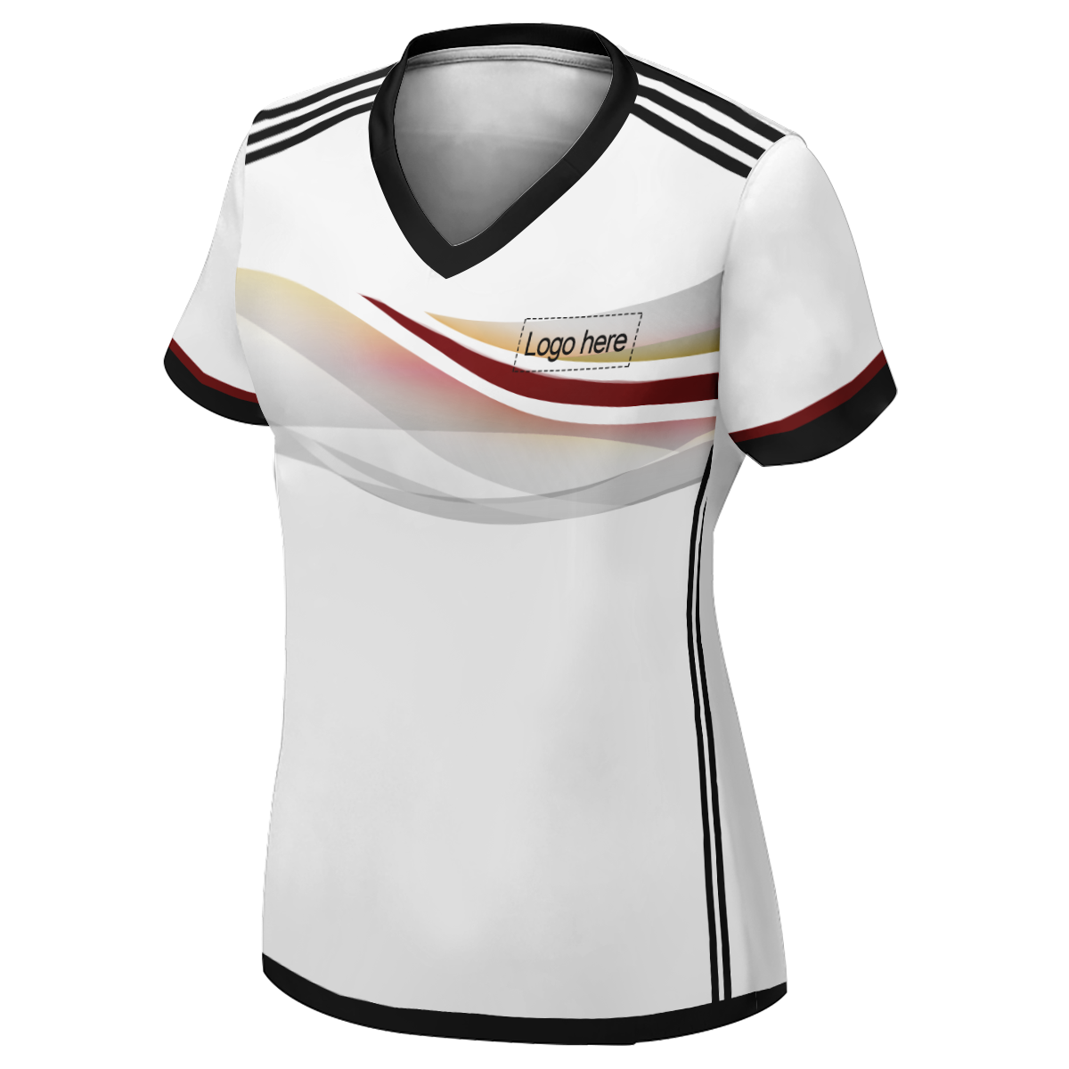 이름이 있는 여성용 정통 독일 월드컵 맞춤형 축구 유니폼